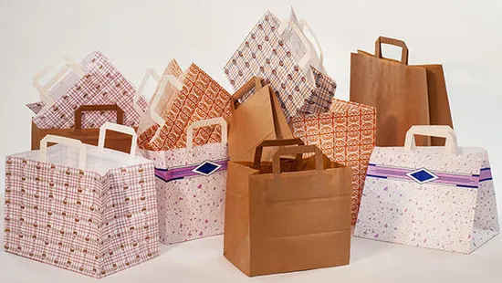 Biodegradable Gift Kraft Paper Bag Shopping Packaging Bag Small Bags for Gift