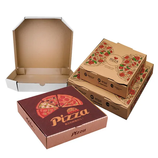 Wholesale Pizza Boxes Package Carton Supplier Custom Design Printed Packing Corrugated Cheap Pizza Box with Your Logo
