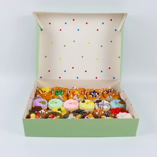 Personalized Donut Boxes for Cakes Mochi Donuts and Churros Unique Desiqns