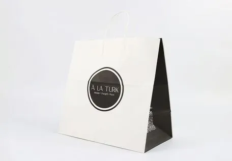 Lightweight Easy to Store Customized Luxury Paper Shopping Bag for Food Packaging