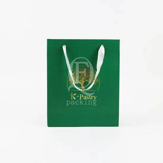 Smooth Surface Degradable Customized Packaging Kraft Paper Bag for Cosmetic Packaging