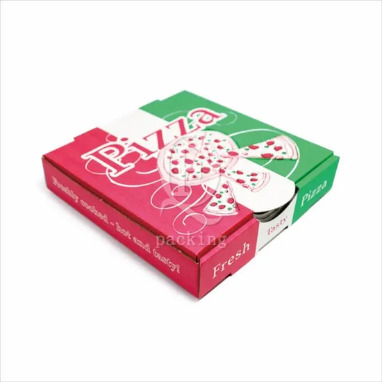 Breathable Heat Insulation Customized Take Away Pizza Box for Lunch Event