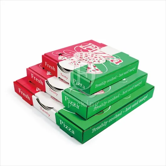 Thick Easy to Operate Customized Color Printing Pizza Box for Family Gathering