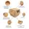 Ventilation Hole Design Pressure-Resistant Take Away Paper Burger Box for Outdoor Activities