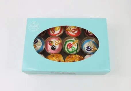 Fancy Design UV Protection Customized Pineapple Cake Packaging Box for Parent-Child Activity