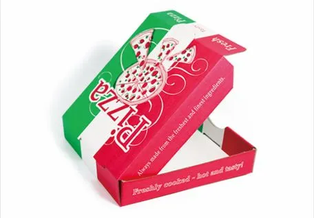 Sturdy Structure Smooth Inner Wall Customized Disposable Pizza Box for Travel