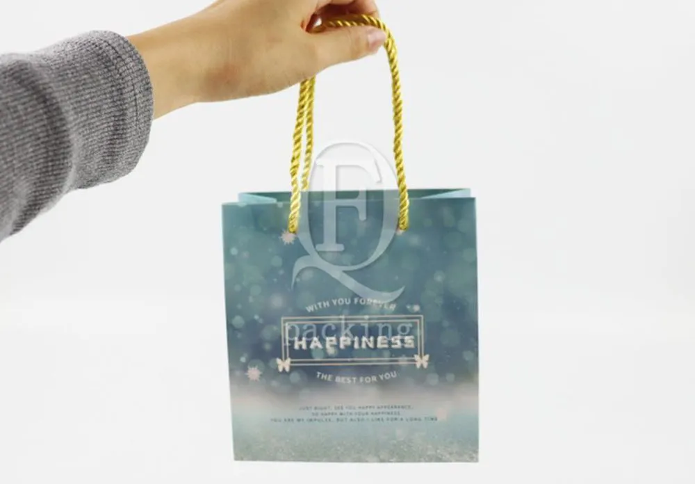 Various Styles High Temperature Resistance Customized Paper Bag for Food Packaging
