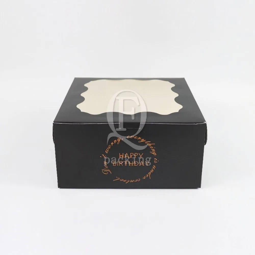 Easy to Stack Ventilation Design Square Cake Packaging Box for Children&prime;s Party