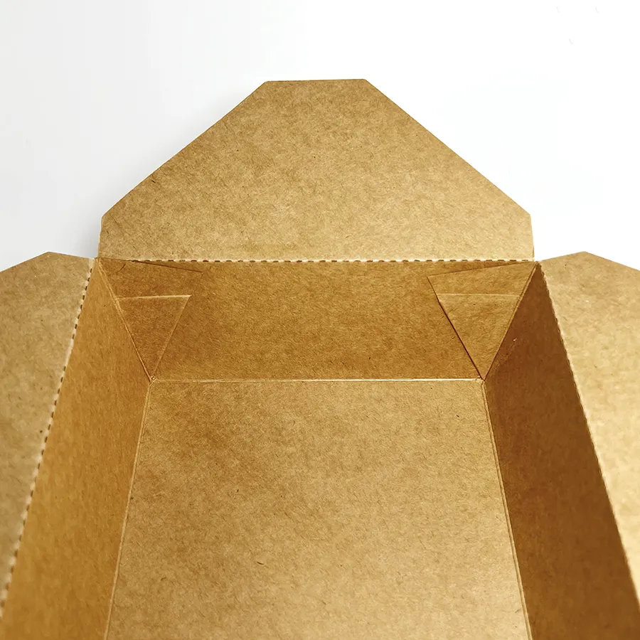 Hot Selling Paper Meal Box Paper Biodegradable Take out Containers Leak Resistant for Restaurant