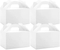 Factory Biodegradable Paper Cake Packaging White Kraft Paper Box with Handle Fancy Eco-Friendly Cardboard Cake Box