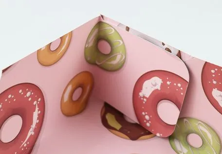 Environmentally Friendly Materials Printable Patterns Customized Kraft Paper Cake Box for Proposal