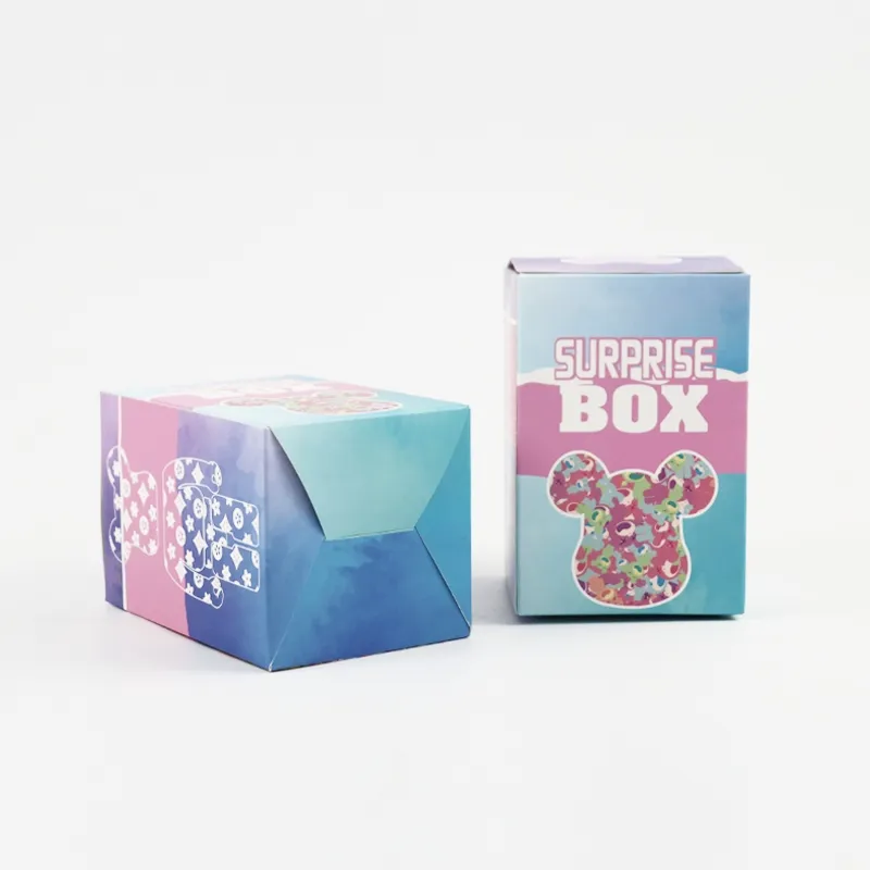 Factory Wholesale Customized Size Loge Transparent Window Personalized Cardboard Kraft Paper Luxury Degradable Eco-Friendly Packaging Delivery Toy Box