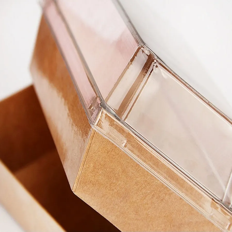 Wholesale Customized Pringting Bread Biodegradable Food Container Sandwich Paper Box with Window