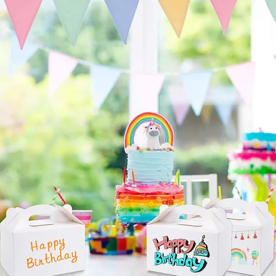 Wholesale Custom Eco-Friendly Degradable Paper Package Cake Box with Window