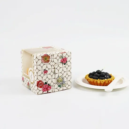Cake Box Wholesale Disposable Bakery Boxes, Takeaway Cake Box with Window Custom Logo, High End Custompackaging Cake Box