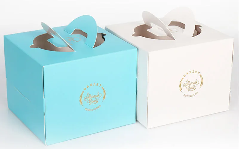 Factory Cheap Custom Printed Logo Luxury Multi-Color Food Grade Eco-Friendly Safe Doughnut Wholesale Disposable Bakery Packaging Cake Box