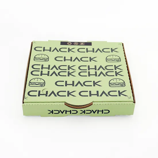Factory Wholesale Custom Logo Biodegradable Carton Eco-Friendly Delivery Packaging Corrugated Paper Pizza Box