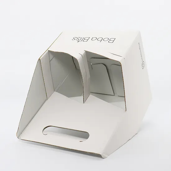 Cheap Wholesale Custom Size Disposableeco-Friendly Takeaway Brown Corrugated Papercoffee Drink Cup Carriers with Handle