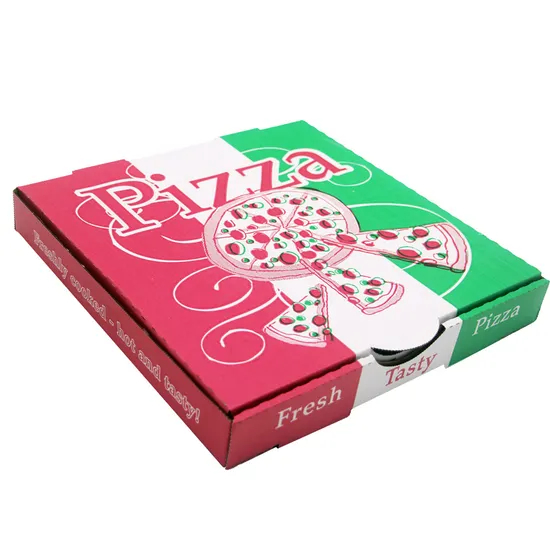Food Grade Disposable Takeaway Fast Food Biodegradable Corrugated Eco-Friendlycustomized Printing Logo Hexagon Kraft Paper Pizza Box