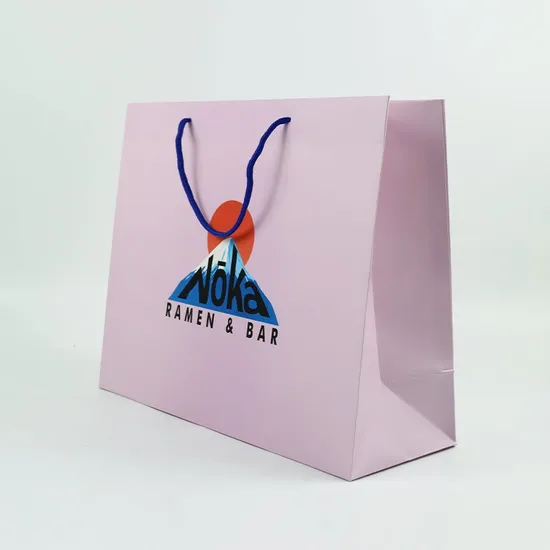 Wholesale Custom Printing Luxury Personalized Beautiful Degradable Eco-Friendly Packaging Shopping Gift Kraft White Card Food Packaging Paper Bag with Handle