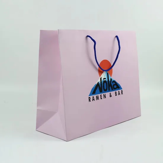 Wholesale Custom Printing Luxury Personalized Beautiful Degradable Eco-Friendly Packaging Shopping Gift Kraft White Card Food Packaging Paper Bag with Handle