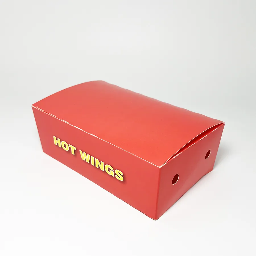 Greaseproof White Cardboard Takeaway Fish and Paper Packaging Box of Chip Box