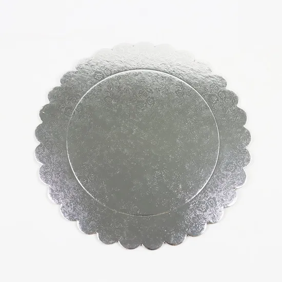 Factory Wholesale Cheap Customize Size Shape Cake Board Gold Silver White Corrugated Cake Board Cake Paper Board Plate