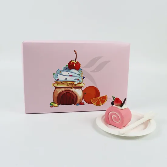 Factory Wholesale Cheap Personalized Luxury Customized Printed Logo Size Food Grade Disposable Packaging Macaron Cake Doughnut Sweet Cardboard Box