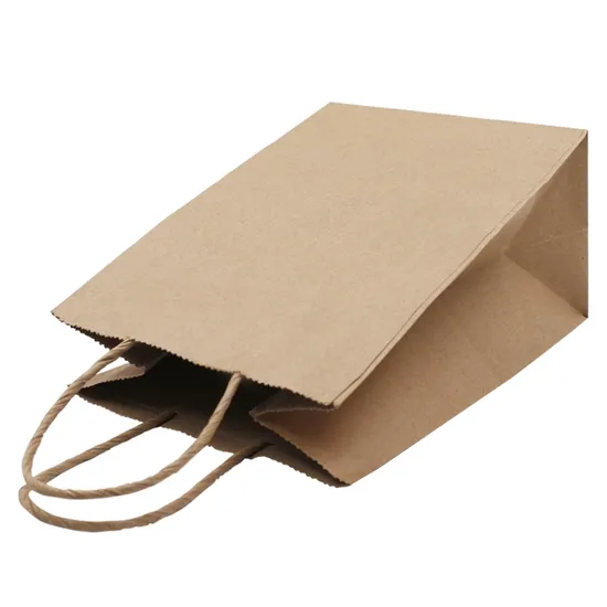 Wholesale Custom Printing Personalized Degradable Recyclable Shopping Gift Fruit Food Electronic Product Packaging Kraft White Card Paper Bag with Portable Hand
