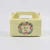 Factory Cheap Customized Printed Logo Food Grade Doughnut Wholesale Custom Size Disposable Bakery Packaging Donuts Macaron Cake Packing Paper Box with Handle