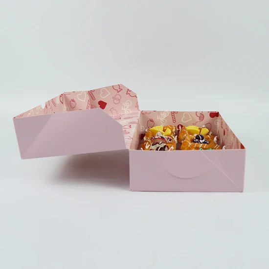Custom Cake Paper Packaging Box with Logo Food Grade Custom Packaging Paper Box for Cake