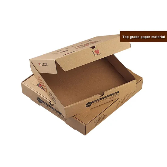 High Quality Biodegradable Kraft Pizza Boxes Take Away Pizza Boxes with Logo Pizza Delivery Box