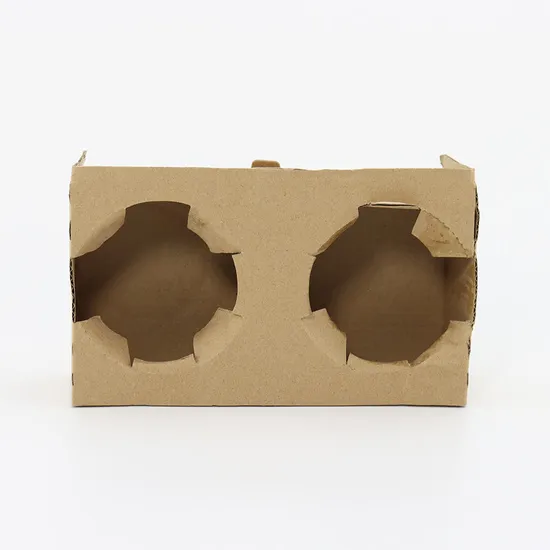 Kraft Paper Cup Holder with 2- 4 Cup Carries