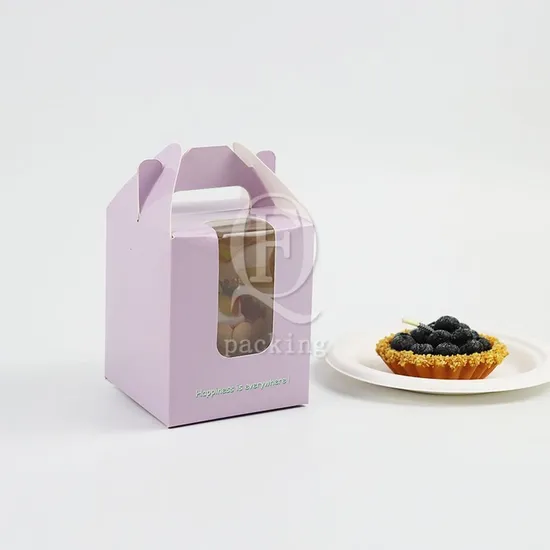 Exquisite Firm Connection Customized Birthday Cake Paper Box for Celebrate Promotion