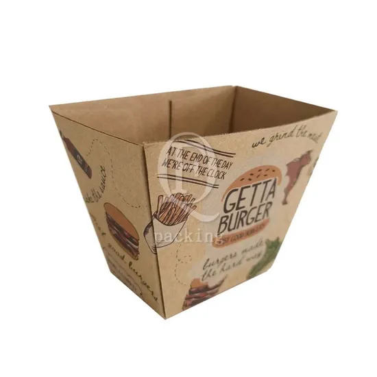 Multi-Function Design Heat-Resistant Customized Hamburger Catering Box for Canteens