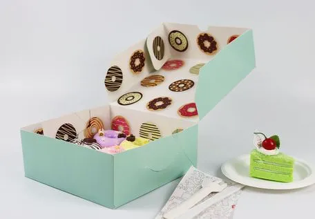Multiple Sizes Reusable Customized Cardboard Sheet Cake Boxes for Birthday Party