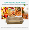Personalized Food Boxes Coated and Thickened Kraft Salad Box Take out Paper Meal Boxes