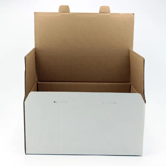 Factory Custom Size Print Corrugated Cardboard Box Easily Fold Shipping Box for Business