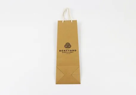 Foldable Bottom Self-Adhesive Closure Packaging Paper Bag for Coffee Shops and Teahouses