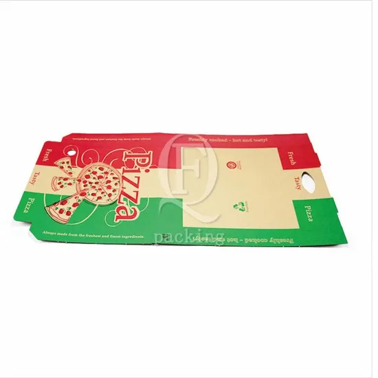 Thick Simple and Elegant Customized Printing Pizza Box for Picnic