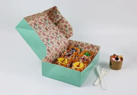Not Easy to Deform Firm Connection Sheet Cake Boxes for Department Store