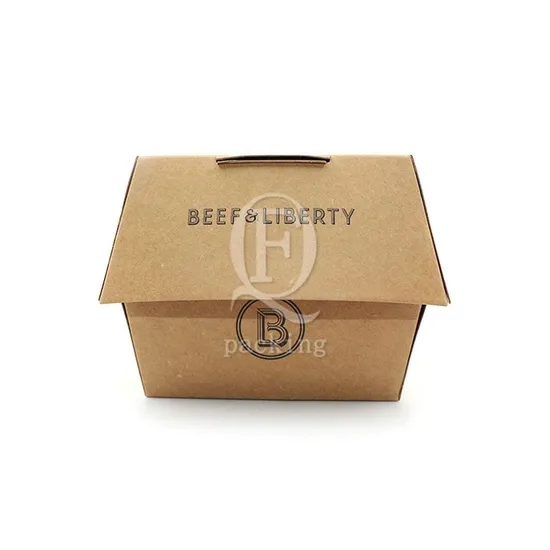 Oil-Resistant Dust-Proof Customized Paper Pulp Burger Box for Theater Viewings