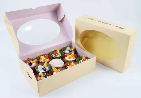 Fashionable UV Protection Packaging Boxes for Banana Cakes for Store Anniversary Promotion