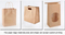 Wholesale Customized Kraft Shopping Paper Bags with Your Own Logo Food Packaging Bag Valve Bag Shopping Gift Bag Coffee Bag