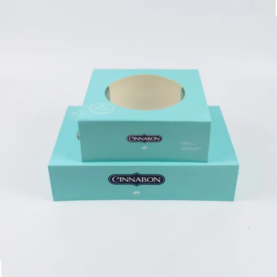 Custom Paper Cardboard Sweet Bakery Cake Packaging Box for Donuts Cookies Donut Packaging Box