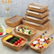 Wholesale Custom Disposable Biodegradable Takeaway Food Lunch Paper Box with Lid