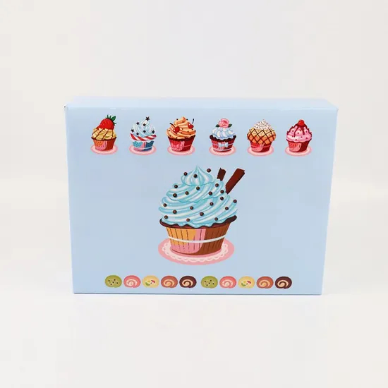 China Wholesale White Cardboard Paper Packaging Desserts Cake Box with Window Cake Packaging Box