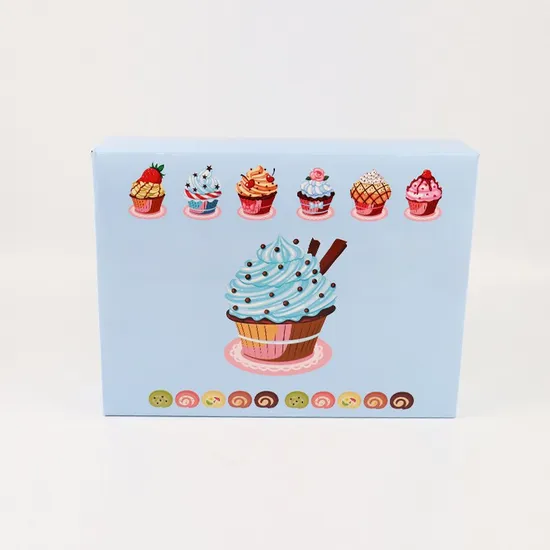 China Wholesale White Cardboard Paper Packaging Desserts Cake Box with Window Cake Packaging Box