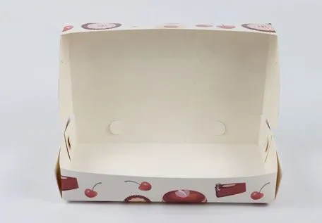 Easy to Stack Anti-Scratch Collapsible Paper Pink Cake Box for Cake Shop