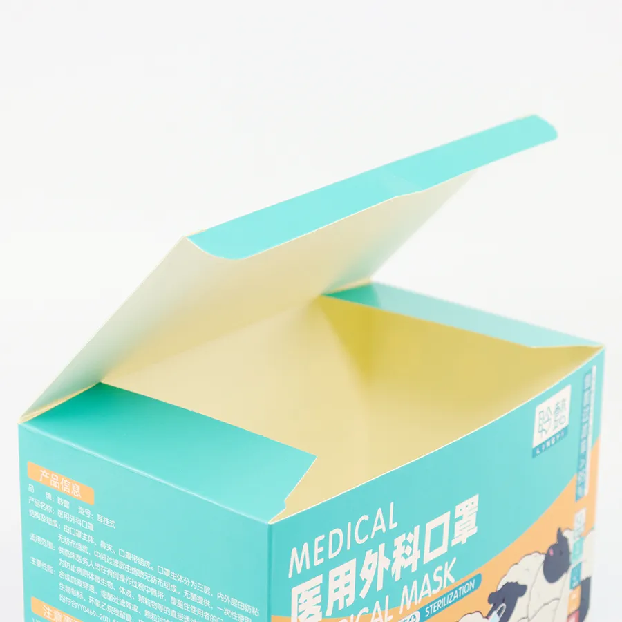 Factory Wholesale Custom Multi Color Packaging Storage Eco-Friendly Degradable Personalized Cosmetic Gift Carton Mask Paper Box